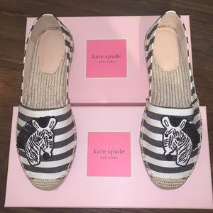 Kate Spade Garden Zebra Canvas Shoes
